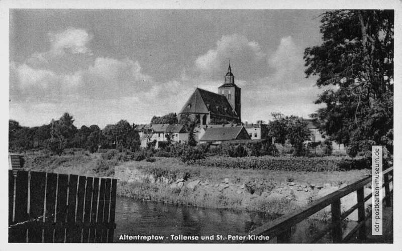 Tollense und St. Peter-Kirche (Petrikirche) - 1957