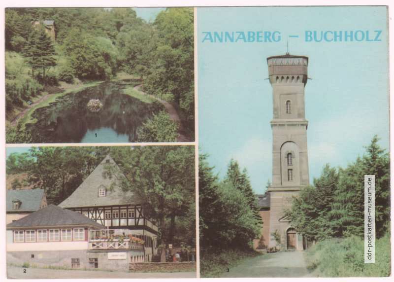 Waldschlößchenpark, HOG "Frohnauer Hammer", Pöhlbergturm - 1965