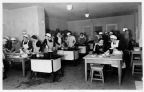 Küchenhelferinnen in der Berufsschule in Cunewalde - 1955