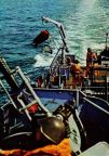 Berufssoldaten der Seestreitkräfte bei einer Torpedoübung - 1976