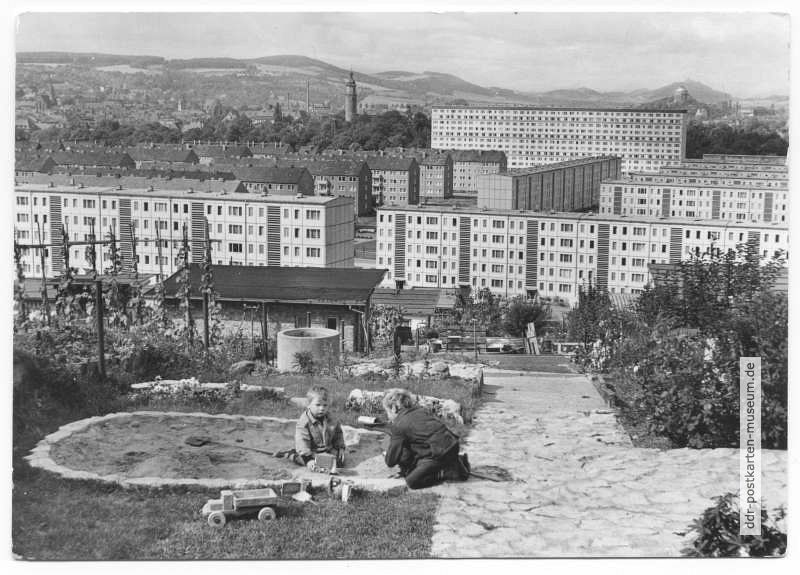 Blick vom Dornheimer Berg zum Neubauviertel - 1976