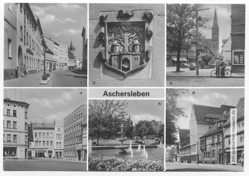 Tie, Wappen am Rathaus, Markt, Platz der Jugend, Rathaus - 1981