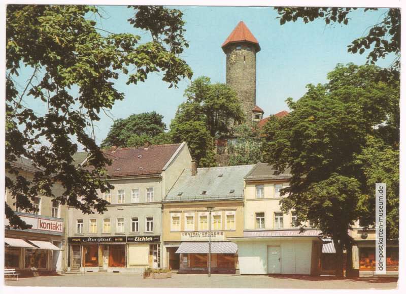 Blick vom Friedensplatz zum Schloß - 1983