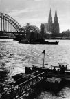 Blick über den Rhein zum Kölner Dom - 1954