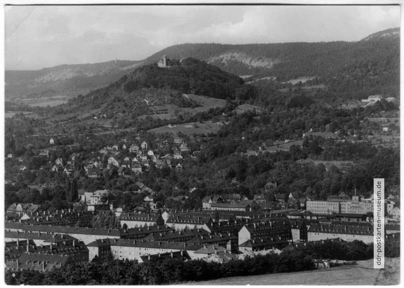 Blick zur Burgruine Greifenstein - 1973