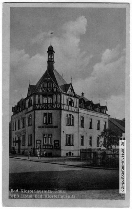 "VEB-Hotel" Bad Klosterlausnitz - 1952