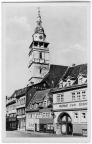 Blick zur Marktkirche, Gasthof zum Löwen - 1957