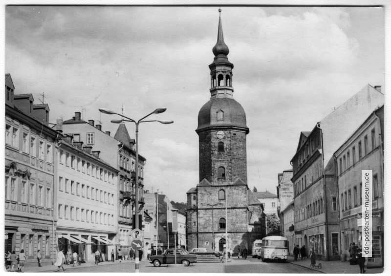 Marktplatz mit Kirche - 1971