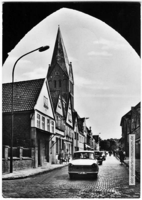 Blick durch das Dammtor, St. Marien-Kirche - 1968