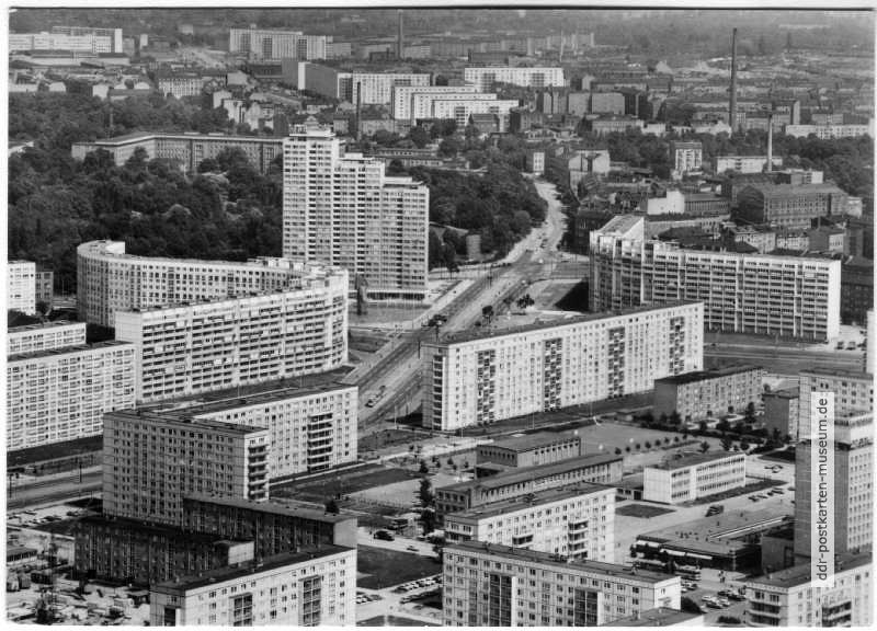 Blick auf den Leninplatz - 1973