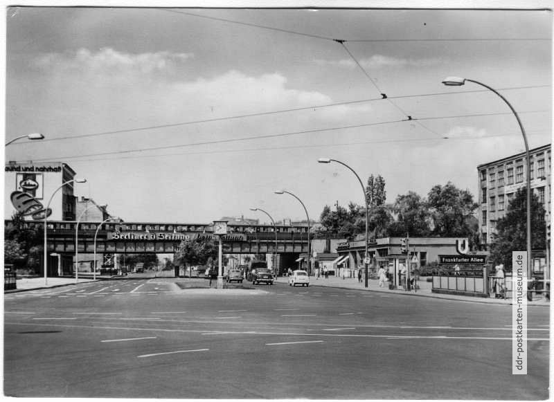 S- und U-Bahnhof Frankfurter Allee - 1963