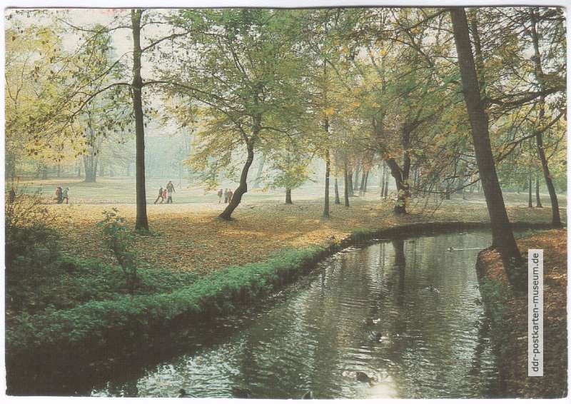 Die Panke im Schloßpark Pankow - 1989