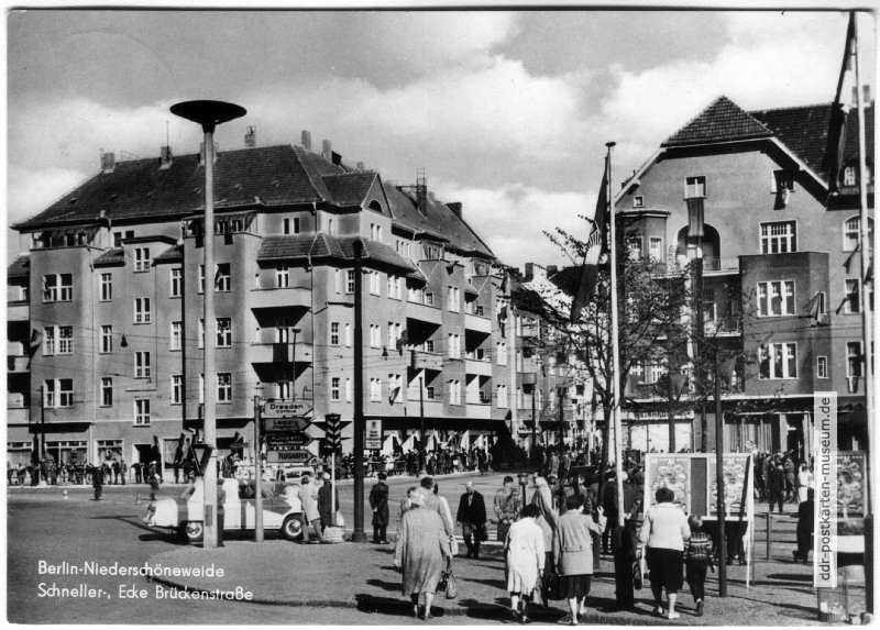 Ernst-Schneller-Straße Ecke Brückenstraße - 1968