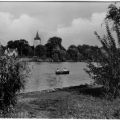 Blick vom Treptower Spreeufer nach Alt-Stralau - 1958