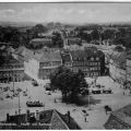 Blick auf den Marktplatz mit Rathaus - 1965
