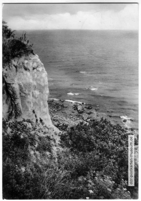 Steilküste bei Boltenhagen, Blick auf das Meer - 1967