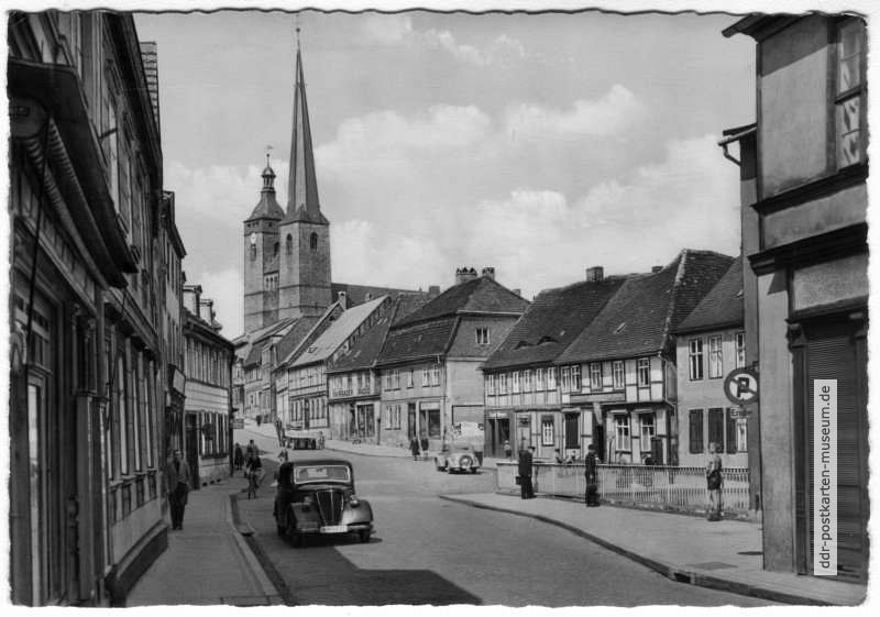 Breiter Weg mit Nicolai-Kirche - 1961