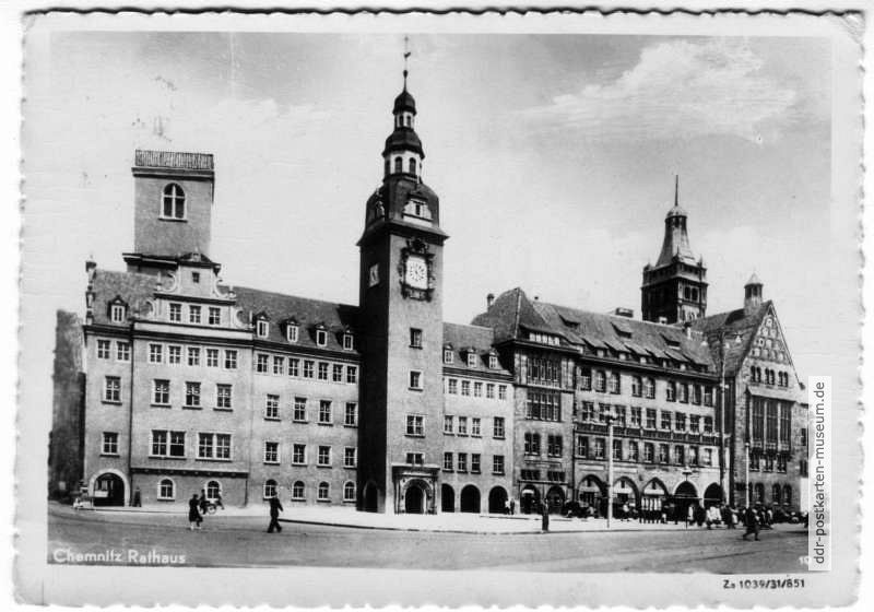 Rathaus (Ostseite) - 1952