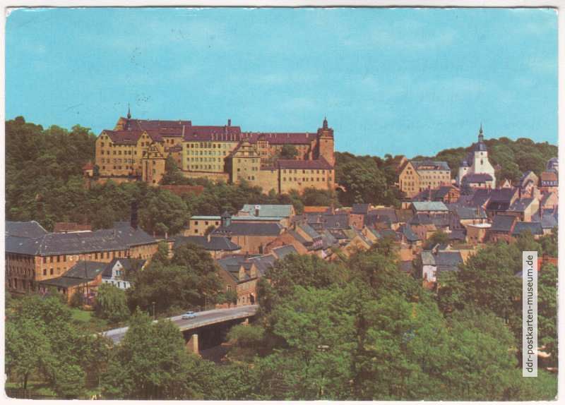 Blick über Colditz zum Schloß - 1978