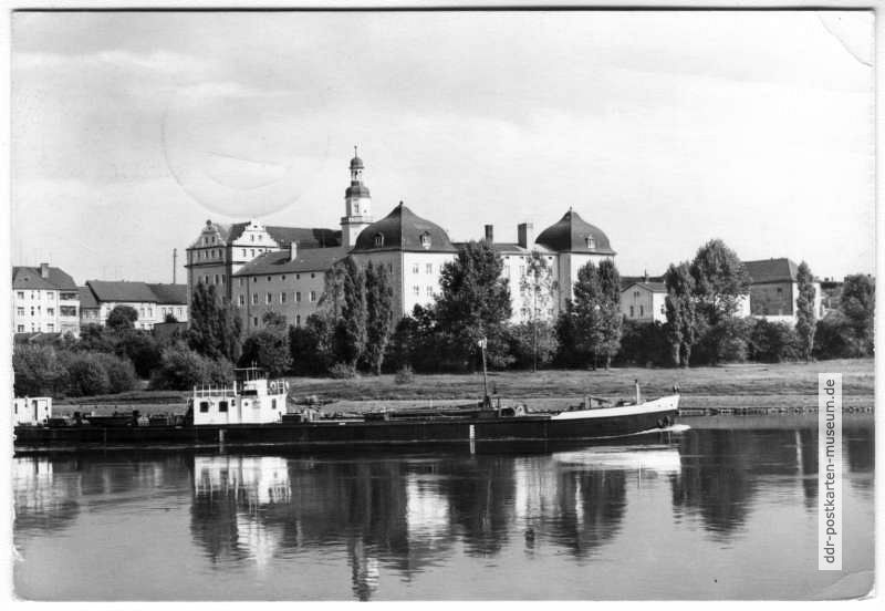 Elbe mit ehemaligem Schloß - 1978