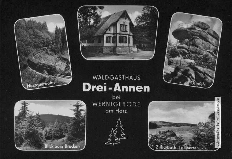 Waldgasthaus "Drei-Annen" bei Wernigerode am Harz - 1964