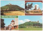 Veste Wachsenburg, Ruine Mühlburg, Veste Wachsenburg Vorhof, Burgruine Gleichen - 1981