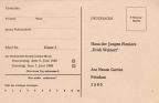 Vorderseite der Drucksache als Antwortkarte an "Haus der Jungen Pioniere" in Potsdam - 1988
