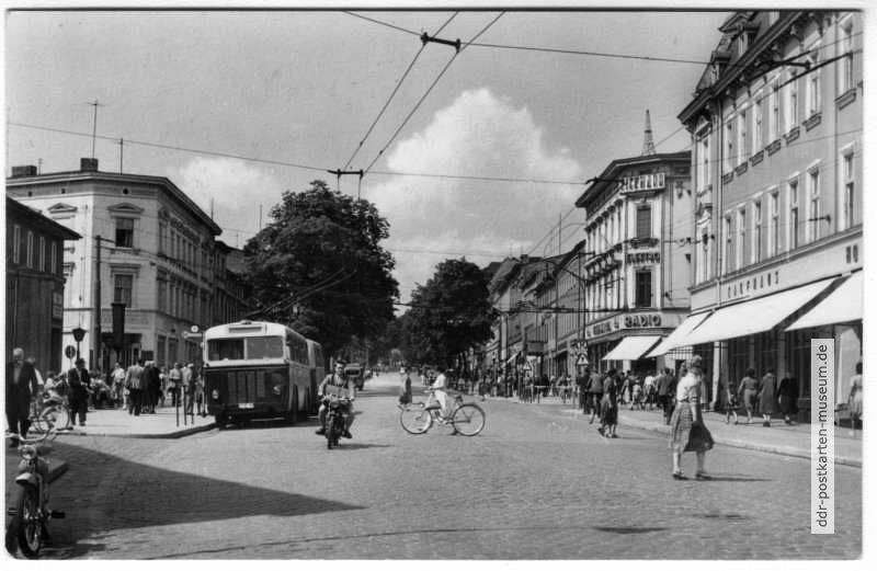 Eisenbahnstraße, Trolleybus Linie - 1960