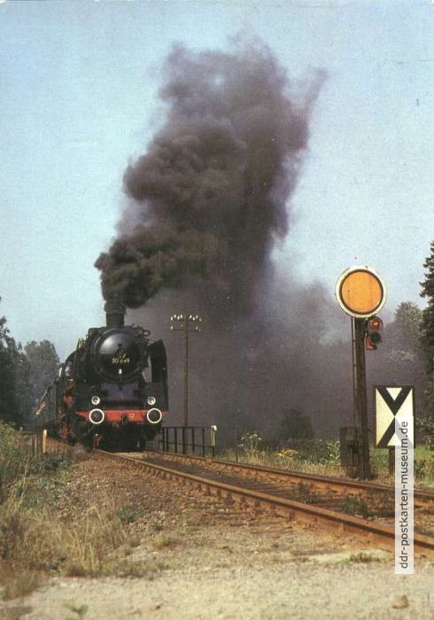 Dampflok 50 849 bei Thalheim - 1985