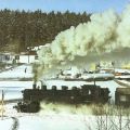 Dampflok 86 1001-6 durchfährt Walthersdorf (Erzgebirge) - 1988