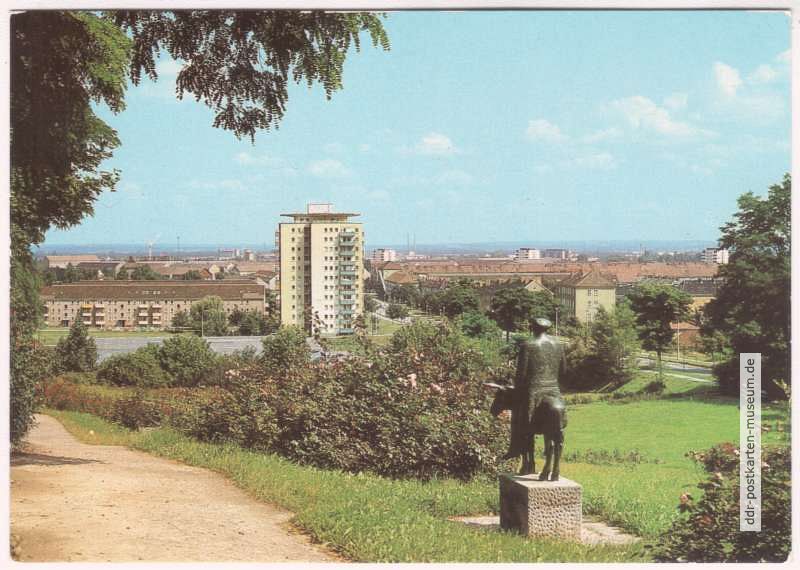 Blick vom Rosenhügel auf Eisenhüttenstadt - 1983