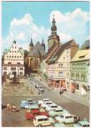 Blick über den Marktplatz zur St. Andreas-Kirche und Stadtturm - 1971