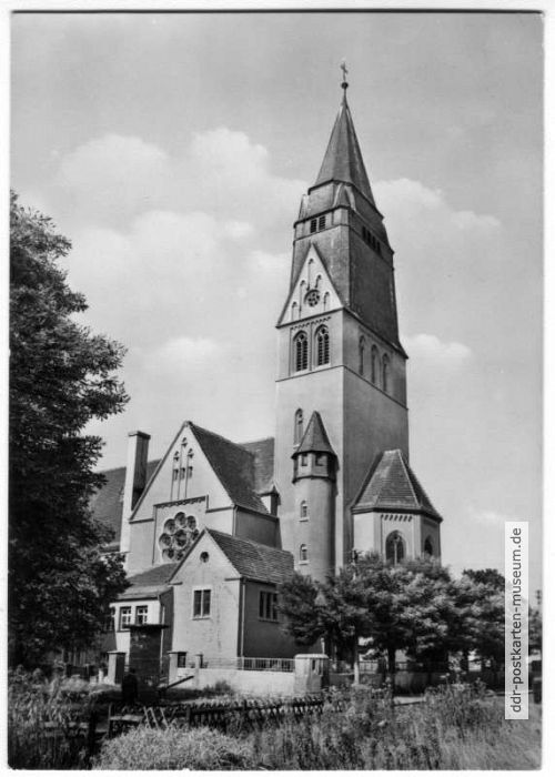Blick zur Katholischen St. Gertrauden-Kirche - 1974