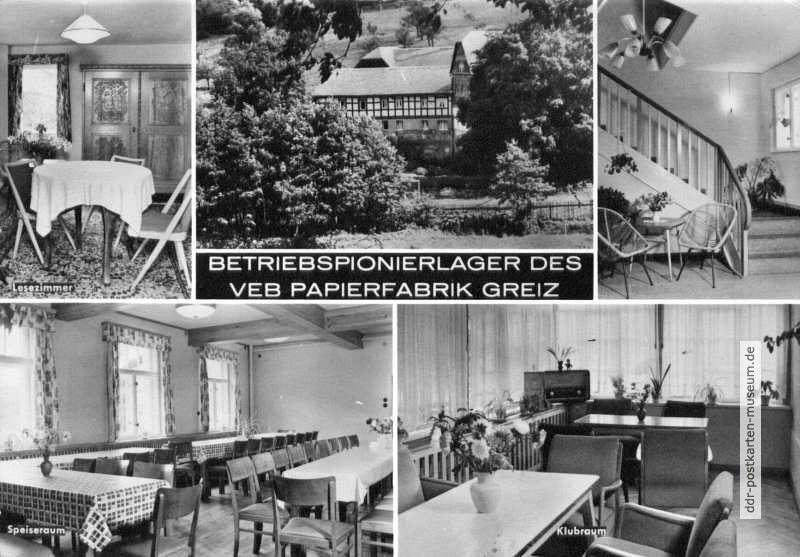 Betriebspionierlager des VEB Papierfabrik Greiz in Schönbach - 1974