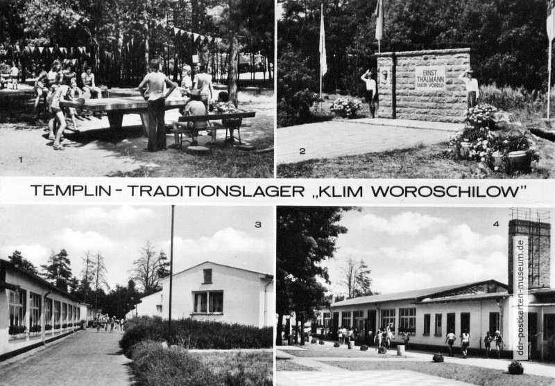 Traditionslager des VEB Energiekombinat Neubrandenburg "Klim Woroschilow" bei Templin - 1977