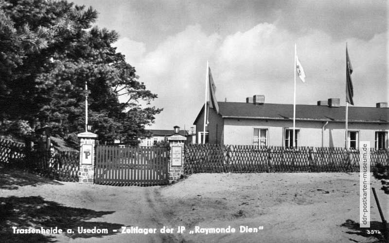 Zeltlager der Jungen Pioniere "Raymonde Dien" in Trassenheide (Insel Usedom) - 1961