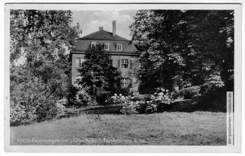 FDGB-Genesungsheim "Lützelhöhe" - 1959