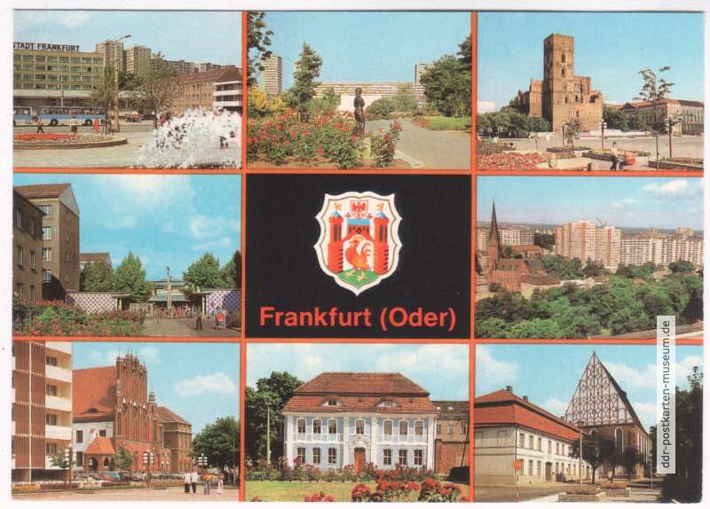 Rathaus, Hotel, Marienkirche, Kleisthaus, Konzerthalle - 1980