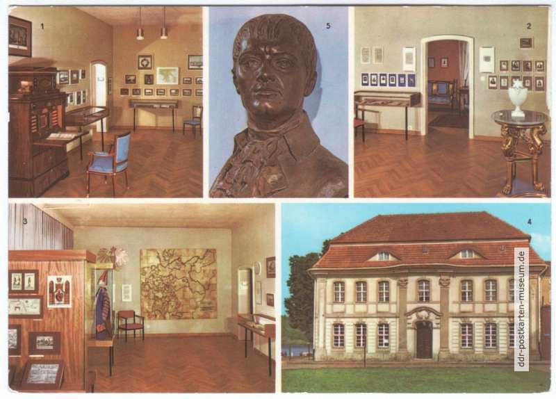 Kleist-Gedenk- und Forschungsstätte mit Ausstellung, Kleist-Büste - 1972