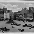 Obermarkt mit Brunnendenkmal - 1954