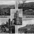 Blick vom Berghotel, Dom, Jahn-Gedenkstätte, Jahn-Turnhalle, Die Neuenburg - 1967 / 1979
