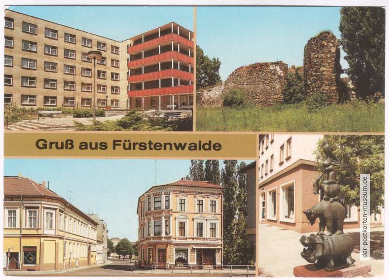 Feierabendheim, Stadtmauer, Ernst-Thälmann-Straße, Plastik - 1988
