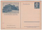 Ganzsache P 47/06 aus Serie von 1952 - 12 Pfennig Wilhelm Pieck, Motiv: Landestheater Dessau