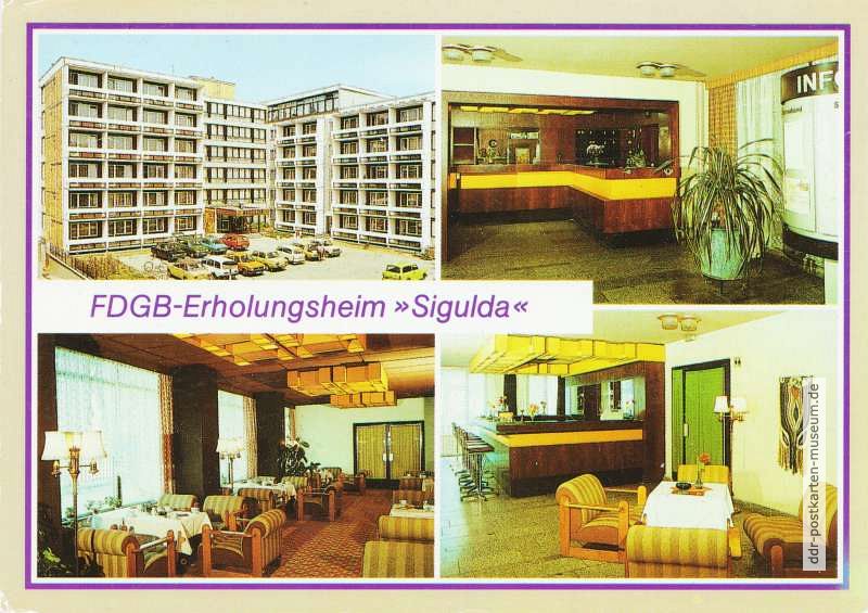 Binz, FDGB-Erholungsheim "Sigulda" - 1988