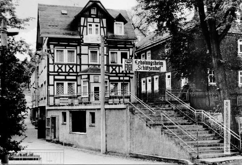 Meura (Thüringen), FDGB-Erholungsheim "Schützenhof" - 1981