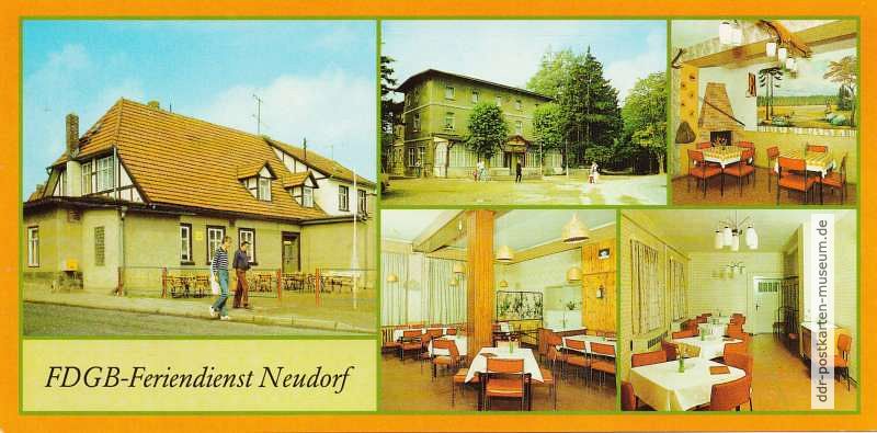 Neudorf (Kreis Quedlinburg), FDGB-Erholungsheim "Waldblick" - 1988