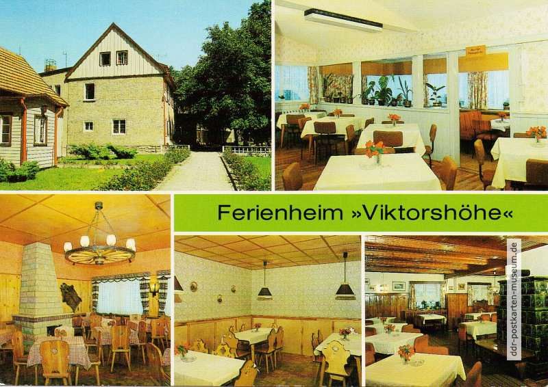 Friedrichsbrunn (Harz), Ferienheim "Viktorshöhe" des VEB Draht- und Seilwerk Rothenburg - 1989