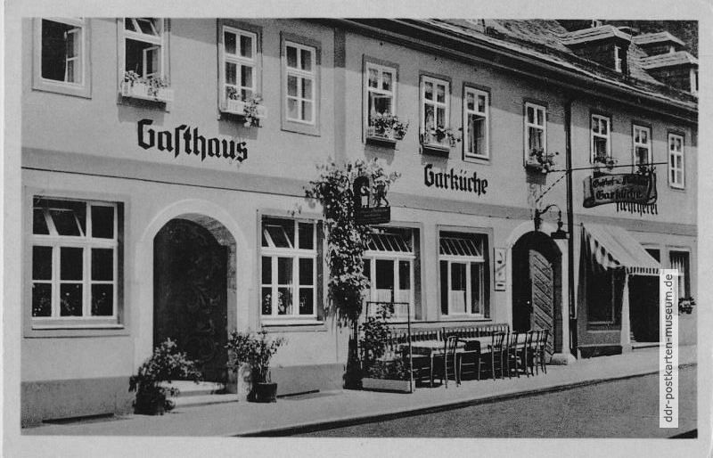Leutenberg, "Gasthaus Garküche" - 1956