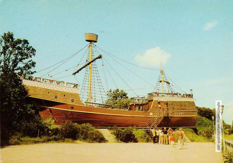 Neu Mukran bei Saßnitz, Restaurant "Piratenschiff" - 1983