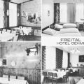 Freital, "Hotel Oehme" mit Doppelzimmer und Speiseraum - 1972